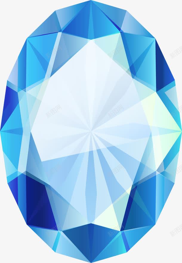 菱形宝石钻石图png免抠素材_新图网 https://ixintu.com 异形型 水晶 立体菱形块 菱形块 蓝色宝石 钻石
