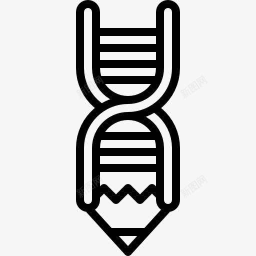 DNA图标png_新图网 https://ixintu.com DNA DNA结构 医疗 教育 生物学 科学 编辑 脱氧核糖核酸 遗传 铅笔