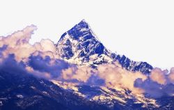 外国风景尼泊尔博卡拉鱼尾峰高清图片