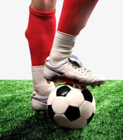 橘色钉子鞋足球比赛高清图片