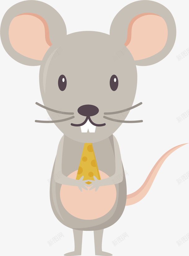 一直吃东西的小老鼠矢量图ai免抠素材_新图网 https://ixintu.com 大耳朵 小奶酪 小眼睛 小老鼠 长尾巴 长胡须 矢量图