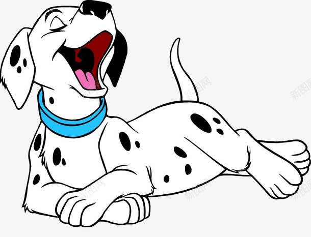 可爱的小狗png免抠素材_新图网 https://ixintu.com 卡通 可爱的 大嘴巴 小狗 白色的 简笔 绿色的