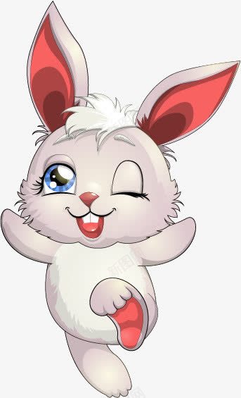 手绘卡通可爱兔子png免抠素材_新图网 https://ixintu.com 兔子 卡通 可爱