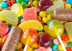 五彩糖果背景图片美味的糖果高清图片