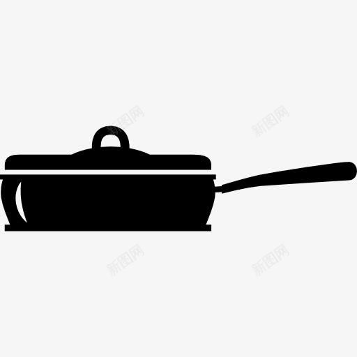平盖的锅做饭的厨房工具从侧面图标png_新图网 https://ixintu.com 厨房包 厨房工具 工具 工具和器具 平坦 烹饪锅 覆盖