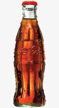 可口可乐玻璃瓶瓶装饮料高清图片
