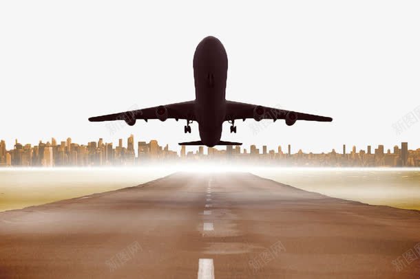 手绘飞机着陆png免抠素材_新图网 https://ixintu.com 城市 手绘 着陆 空运 航空 路道 飞机