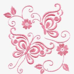 粉色刺绣包包手工刺绣高清图片