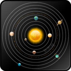 空间天文学太阳能系统图标高清图片