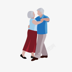 老年运动老年人在跳广场舞高清图片