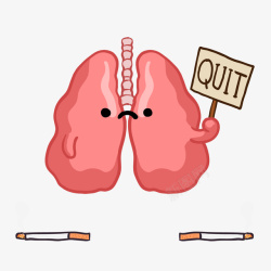戒烟插图卡通肝高清图片