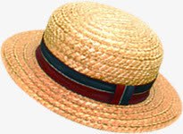 夏日遮阳帽草帽沙滩素材