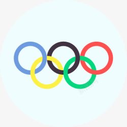 奥运会五环旗子奥运会图标高清图片