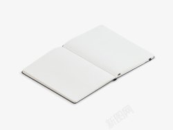 桌面办公学习用品VI打开的空白笔记本日记本高清图片