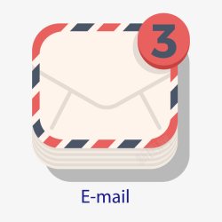 蓝色邮箱符号邮箱icon矢量图图标高清图片