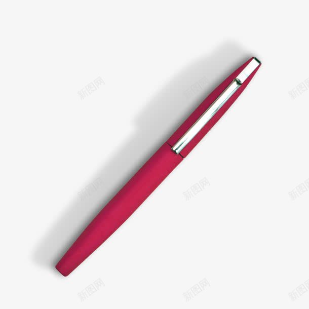 红色钢笔psd免抠素材_新图网 https://ixintu.com 产品实物 办公用品 水笔 签字笔