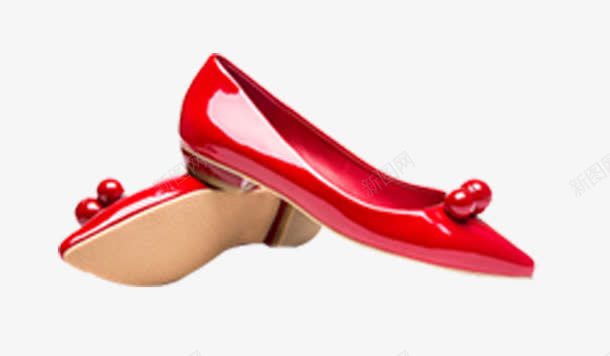 红色高跟鞋png免抠素材_新图网 https://ixintu.com 圆球 女式 果冻鞋 皮鞋 红色