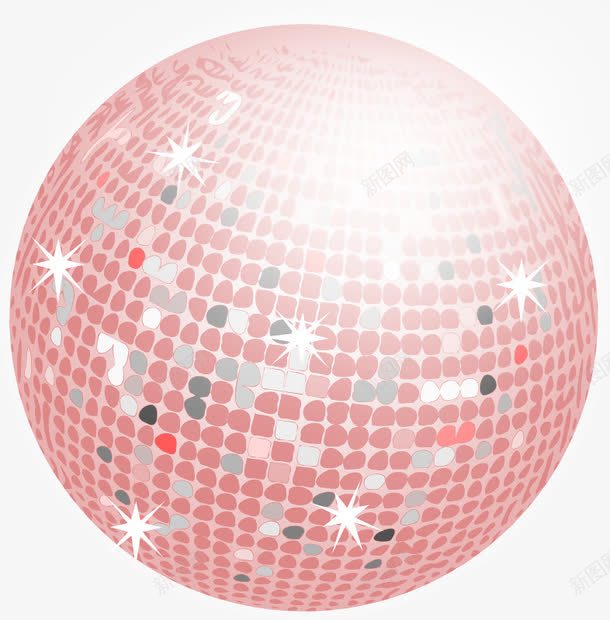 镜面球png免抠素材_新图网 https://ixintu.com disco discoball glitterball 迪斯科 镜子 闪光