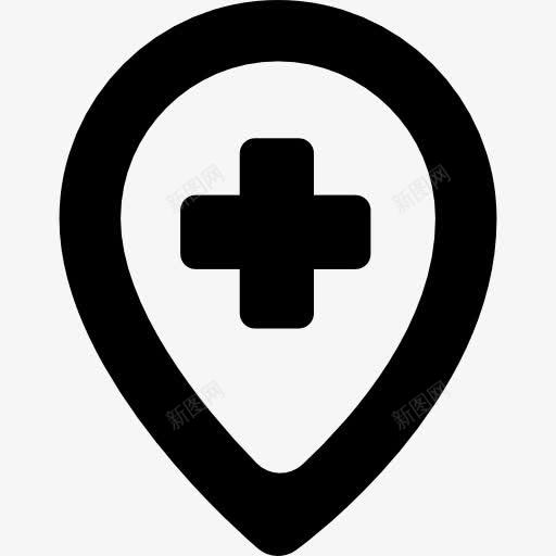 医院的占位符图标png_新图网 https://ixintu.com 位置 医疗 医疗图标 占位符 地图和国旗 找到医院 找到地方