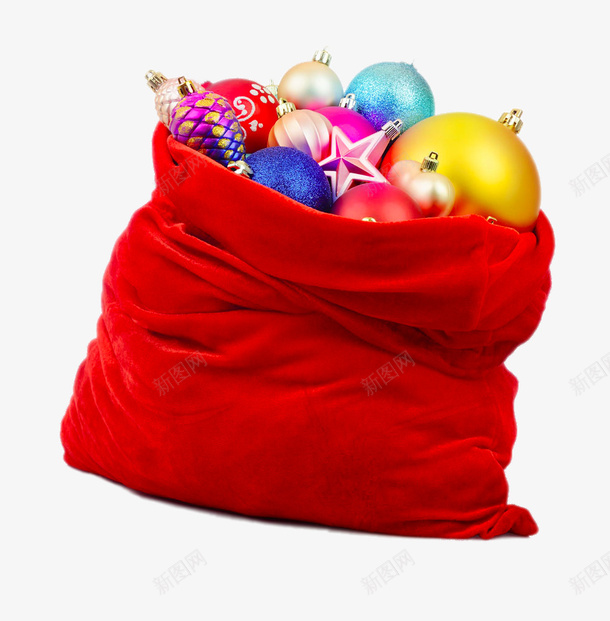 红色袋子里彩球png免抠素材_新图网 https://ixintu.com png图片素材 免费png 免费png元素 圣诞节免费png素材 红色 袋子里彩球 高清