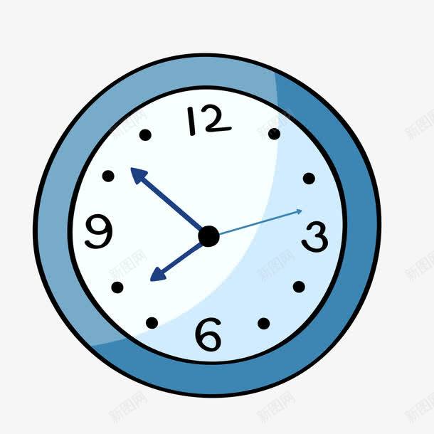 卡通圆形的时钟png免抠素材_新图网 https://ixintu.com 卡通 圆形 手绘 时刻 时钟 时钟简笔画 时间 时间动画 蓝色