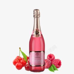 桃红甜葡萄酒圣芝红酒高清图片