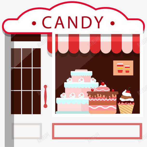 甜品店png免抠素材_新图网 https://ixintu.com CANDY 多层蛋糕 甜品区 甜点 蛋糕