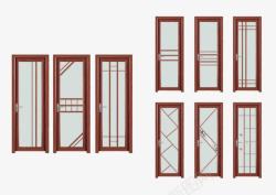 高档门窗高档木质玻璃门窗高清图片