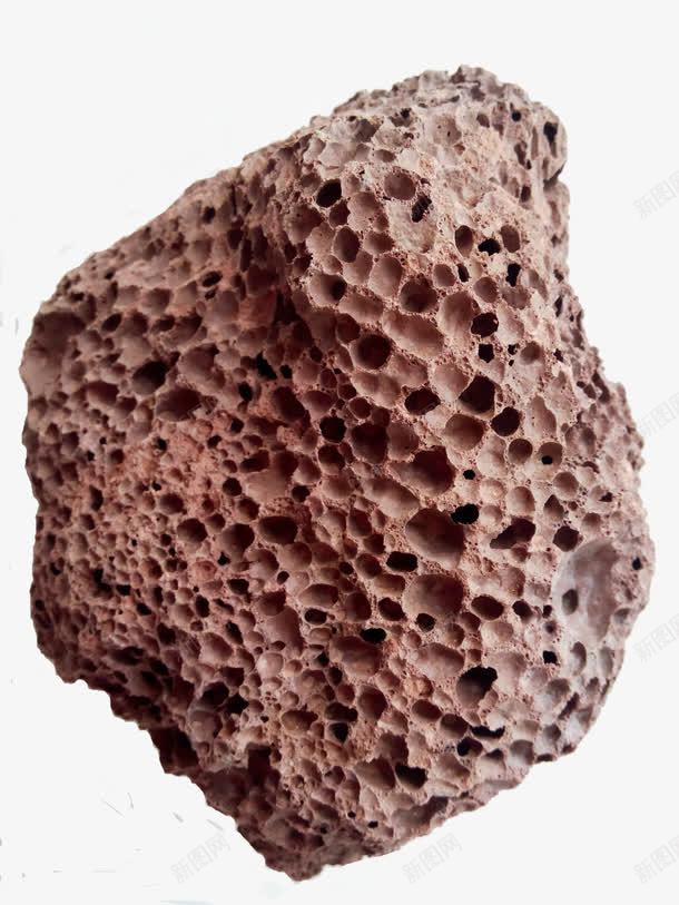 褐色的火山石png免抠素材_新图网 https://ixintu.com 原料 孔隙 火山石 矿产 陨石
