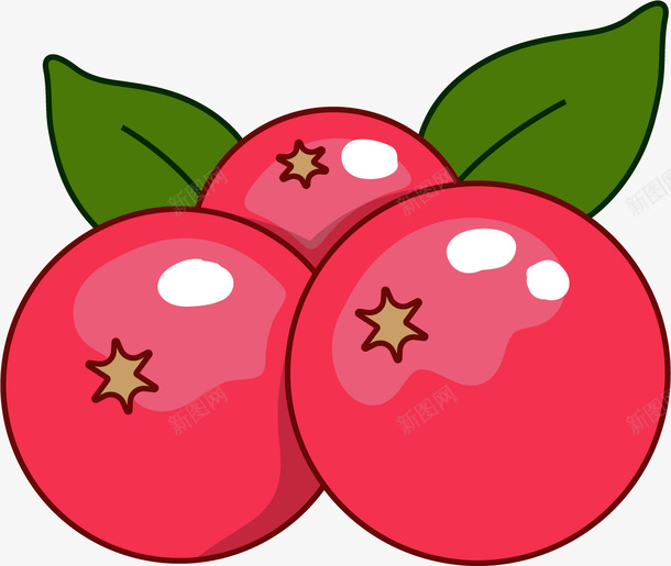 粉红色圆形蔓越莓矢量图ai免抠素材_新图网 https://ixintu.com 卡通蔓越莓 圆形 手绘蔓越莓 水果 粉红色 矢量图