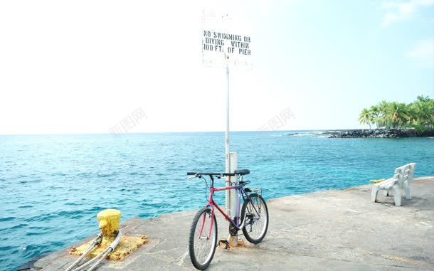 海边上的自行车海报背景jpg设计背景_新图网 https://ixintu.com 海报 海边 背景 自行车