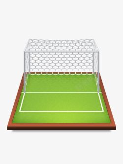 足球场运动员足球场球门写实图标icon高清图片
