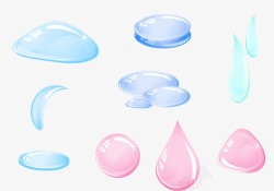 药水设计粉色水滴眼药水高清图片