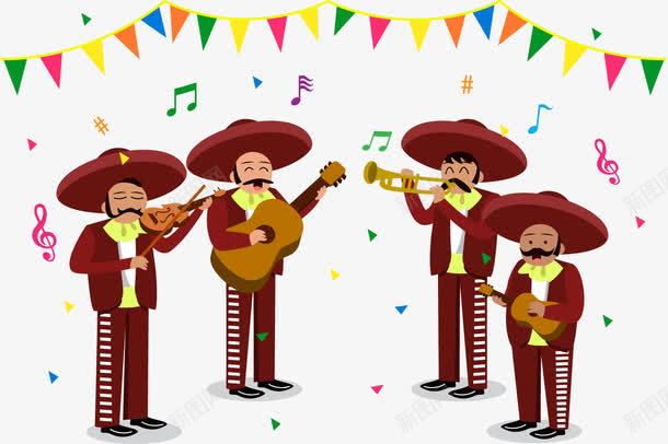墨西哥乐队png免抠素材_新图网 https://ixintu.com png图片 乐队表演 免费png 免费png素材 合唱 墨西哥人 音乐