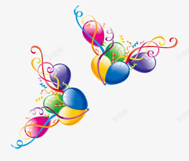 节日气氛飘起来的彩条气球png免抠素材_新图网 https://ixintu.com 彩条 气球 节日气氛