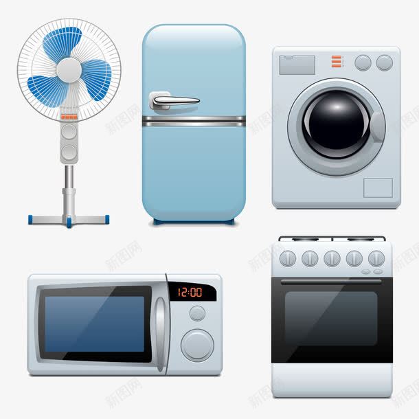 各种家具png免抠素材_新图网 https://ixintu.com 冰箱 家具 家用电器 洗衣机