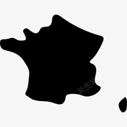 欧洲国家着名景点地图法国图标高清图片