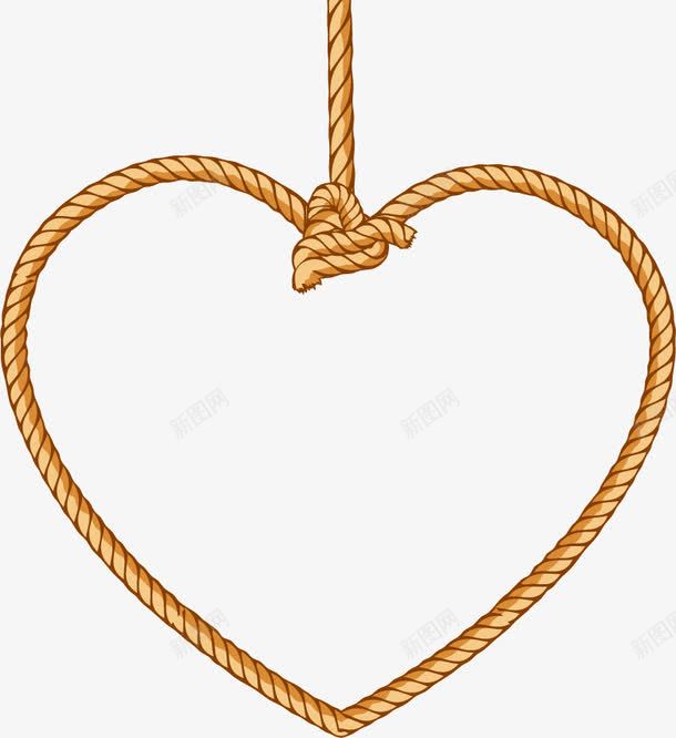 潮流心形图标png_新图网 https://ixintu.com LOVE 卡通 图标 彩色 心形 爱心 红心 绳子 花纹 装饰