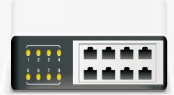 路由器接口转接器矢量图高清图片