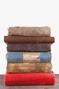棕色厚实烂旧堆起来的书实物素材