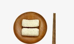 木质碗筷日式食品糯米糍高清图片