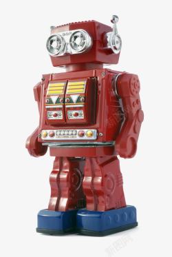 塑料玩具暗红色塑料玩具机器人高清图片