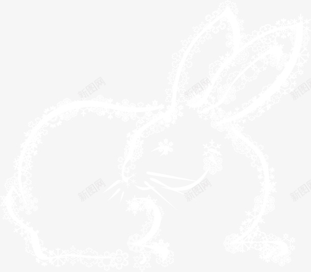 手绘灰色兔子矢量图ai免抠素材_新图网 https://ixintu.com 兔子 动物 可爱 小清新 手绘 灰色 简约 胡须 矢量图