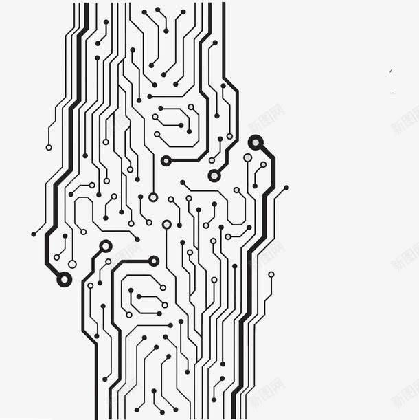 智能电路png免抠素材_新图网 https://ixintu.com 排线 接线图 智能 智能芯片 电路板 艺术