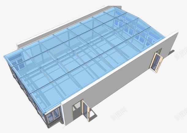 玻璃房结构图png免抠素材_新图网 https://ixintu.com 地产 构造 玻璃 结构 透光 阳光房