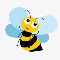 昆虫图片黄色圆弧蜜蜂昆虫元素矢量图高清图片