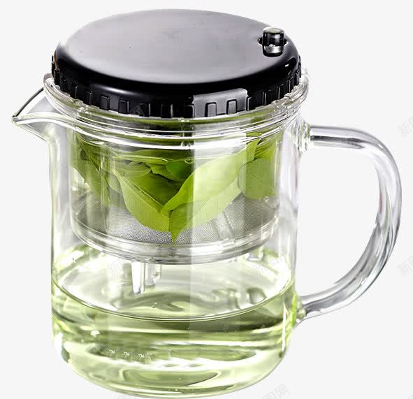 一杯清茶png免抠素材_新图网 https://ixintu.com 产品实物 免费PNG格式素材 水 水杯 玻璃杯 绿色 茶