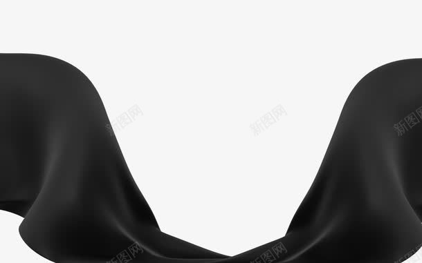 黑色丝绸png免抠素材_新图网 https://ixintu.com 丝绸 布料 庄重 床单 桌布 衣服 装饰 黑丝绸 黑色