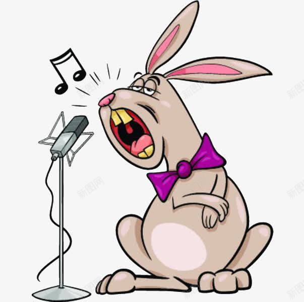 对着麦克风唱歌的兔子png免抠素材_新图网 https://ixintu.com 乐曲 兔子 卡通 唱曲 嗨歌 声音 悦耳 旋律 歌唱 美妙的声音 长大嘴巴 音律
