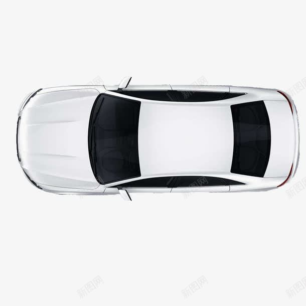 白色简洁车俯视图png免抠素材_新图网 https://ixintu.com 俯视图 白色 简洁 美观 车俯视图
